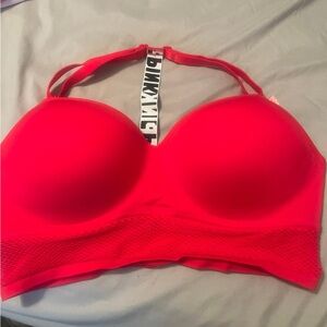 PINK Victoria's Secret Red Full Coverage Bra